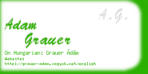 adam grauer business card
