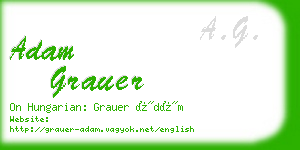 adam grauer business card